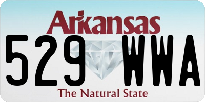 AR license plate 529WWA