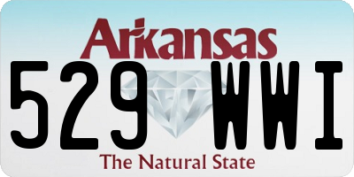 AR license plate 529WWI