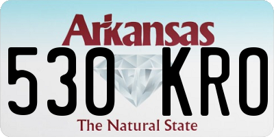 AR license plate 530KRO