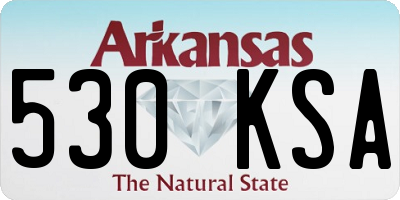 AR license plate 530KSA