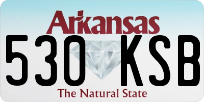 AR license plate 530KSB