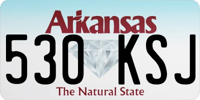 AR license plate 530KSJ