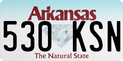 AR license plate 530KSN