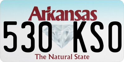 AR license plate 530KSO