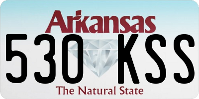 AR license plate 530KSS