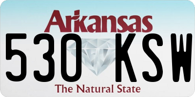 AR license plate 530KSW