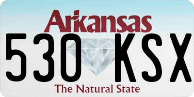 AR license plate 530KSX