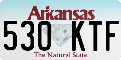 AR license plate 530KTF
