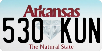 AR license plate 530KUN