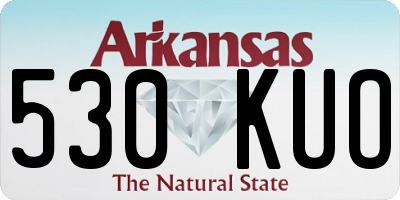 AR license plate 530KUO