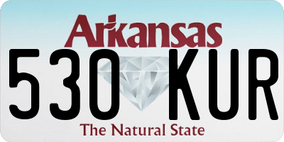 AR license plate 530KUR