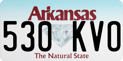 AR license plate 530KVO