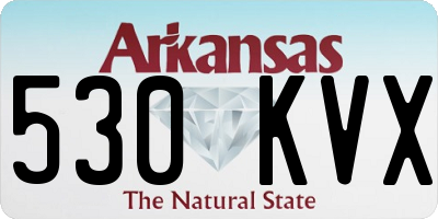 AR license plate 530KVX