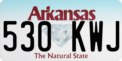 AR license plate 530KWJ