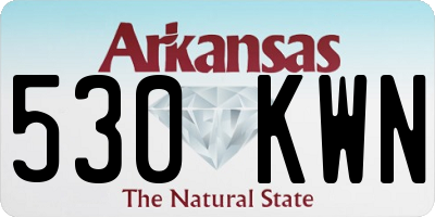 AR license plate 530KWN