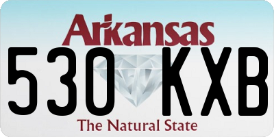 AR license plate 530KXB