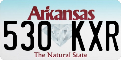 AR license plate 530KXR