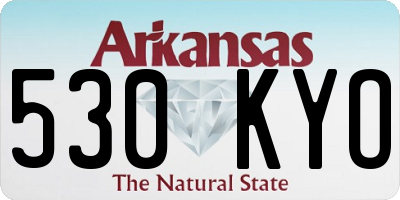 AR license plate 530KYO
