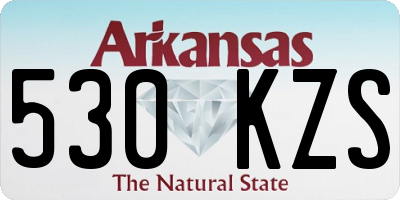 AR license plate 530KZS