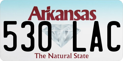 AR license plate 530LAC