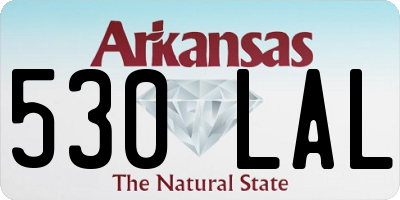 AR license plate 530LAL