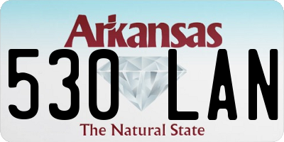 AR license plate 530LAN