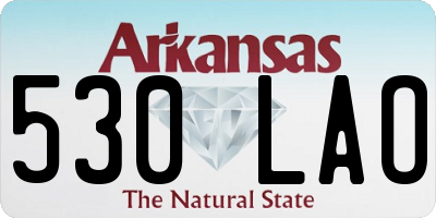 AR license plate 530LAO