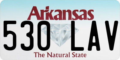 AR license plate 530LAV