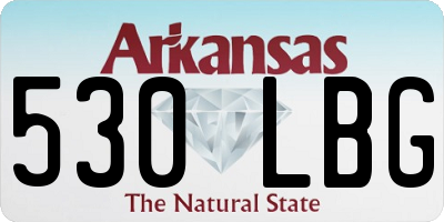 AR license plate 530LBG