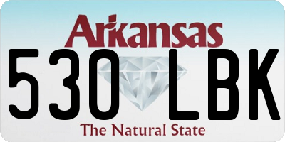 AR license plate 530LBK