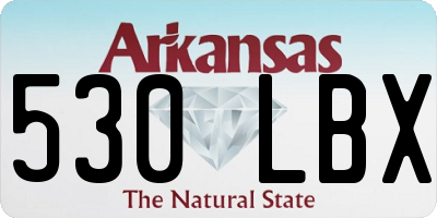 AR license plate 530LBX