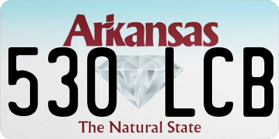 AR license plate 530LCB