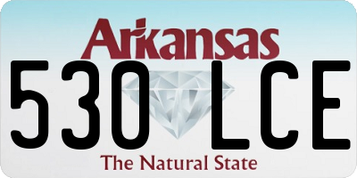 AR license plate 530LCE