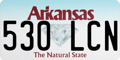 AR license plate 530LCN
