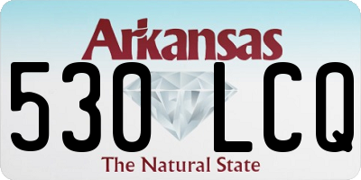 AR license plate 530LCQ