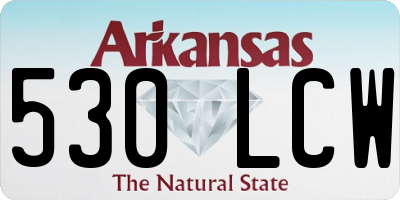 AR license plate 530LCW