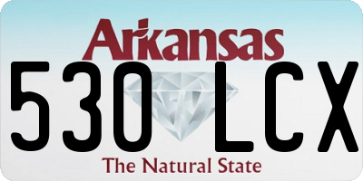 AR license plate 530LCX