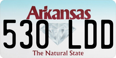 AR license plate 530LDD