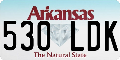 AR license plate 530LDK