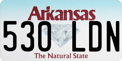 AR license plate 530LDN