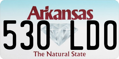 AR license plate 530LDO