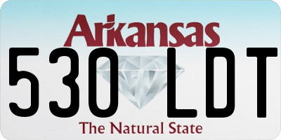 AR license plate 530LDT