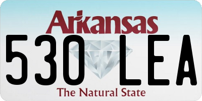 AR license plate 530LEA