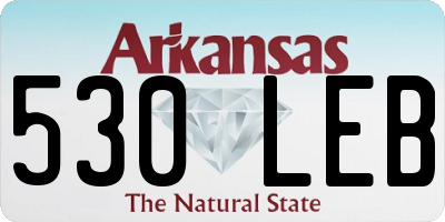 AR license plate 530LEB