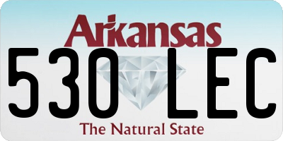 AR license plate 530LEC