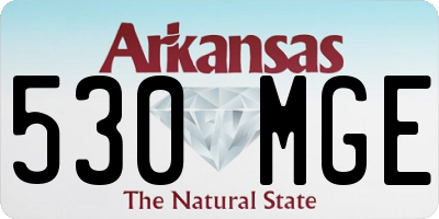 AR license plate 530MGE