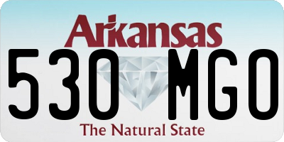 AR license plate 530MGO