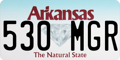 AR license plate 530MGR