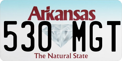 AR license plate 530MGT