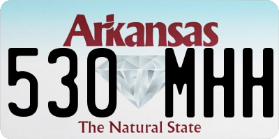 AR license plate 530MHH